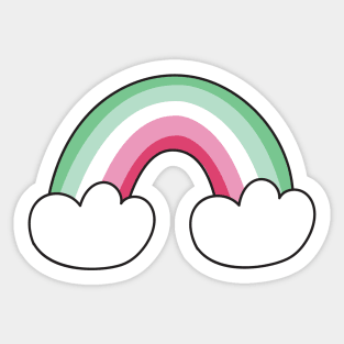 Abrosexual pride flag Sticker